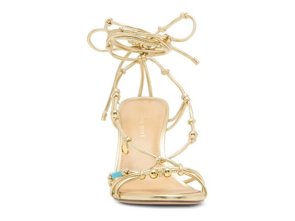 Madden Girl Shoes - NWT🧡Madden Girl - Gold Viennaa Lace-Up Stiletto Sandal - 8